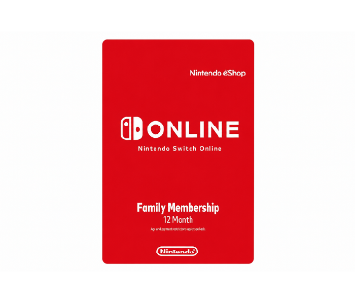 Nintendo Switch Online 12-Month Family Membership (USA Region)